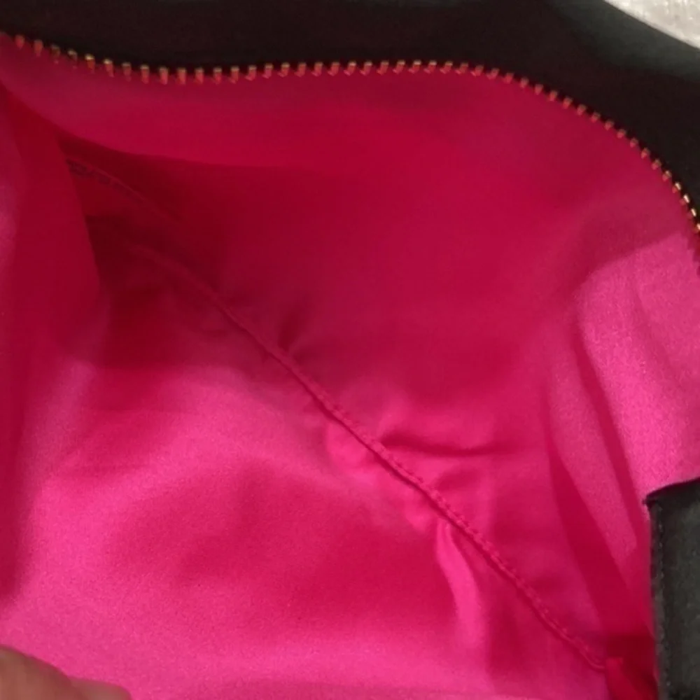 Prada perfums pink black makeup cosmetic bag